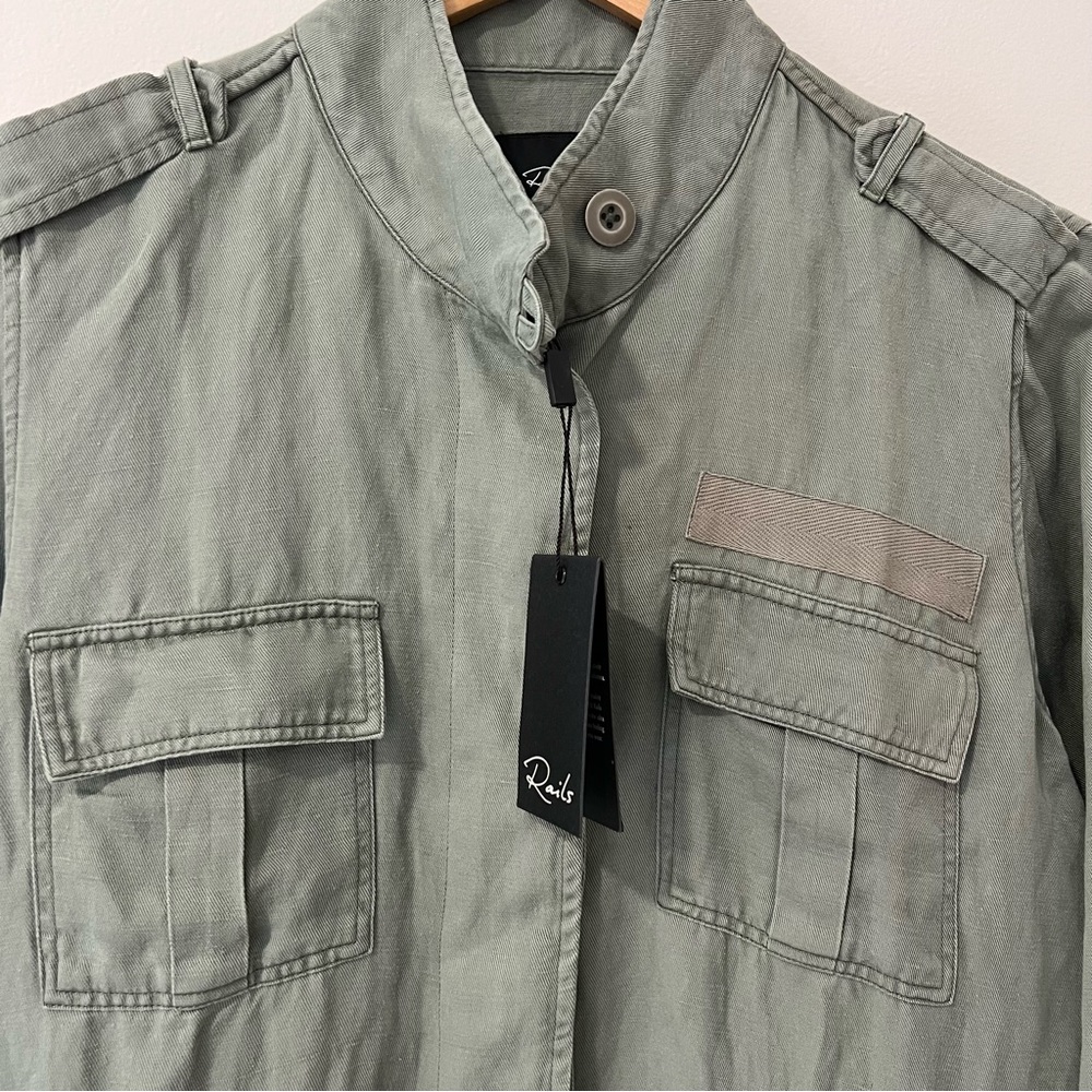 Rails "Sahara" Sage Color Lightweight Military Ja… - image 5